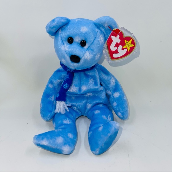 TY 1999 Holiday Teddy Beanie Babies NWT Always Stored in Case Tag Errors Bear - Picture 6 of 16